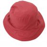 Chapeau de pluie rouge revers floral rouge
