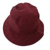 Chapeau de pluie couleur bordeaux pour femme