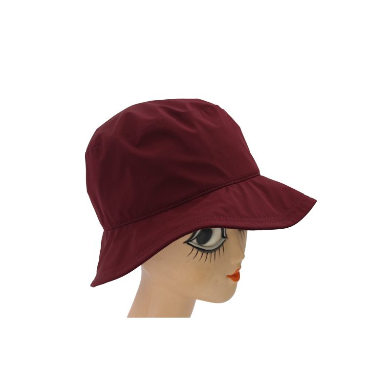 Chapeau de pluie couleur bordeaux pour femme