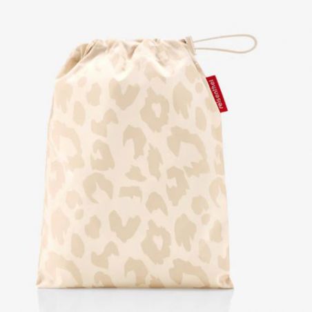 Poncho imperméable ivoire motif léopard