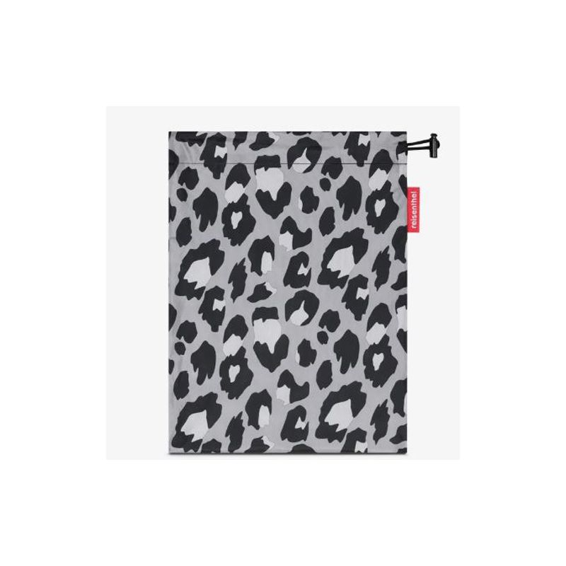 Poncho imperméable gris et noir léopard