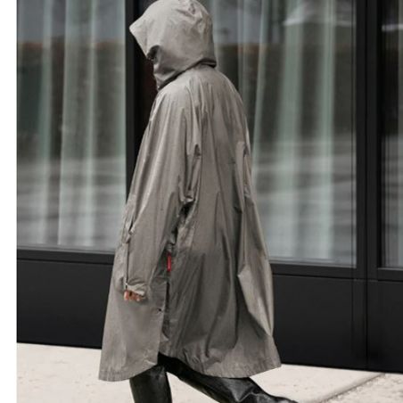 Poncho anti pluie couleur ficelle pour femme