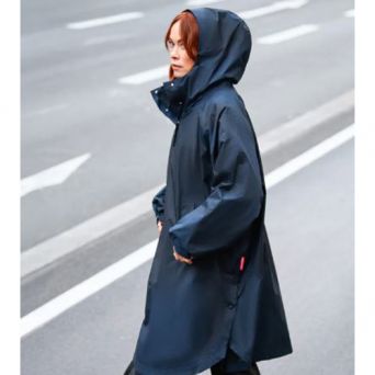 Poncho imperméable bleu marine