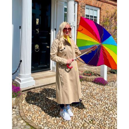 Parapluie en forme de cœur multicolore
