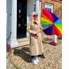 Parapluie en forme de cœur multicolore