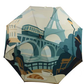 Grand parapluie canne Paris Belle époque