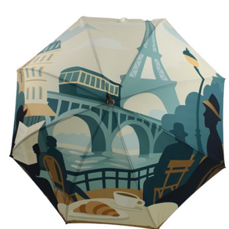 Grand parapluie canne Paris Belle époque
