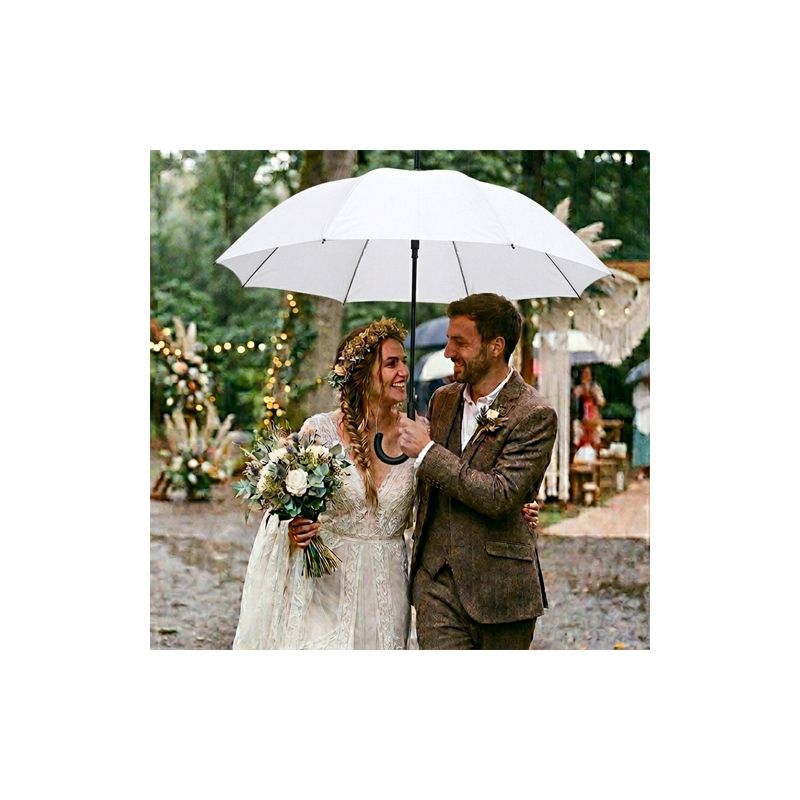 Parapluie canne blanc petit prix