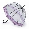 Parapluie luxe transparent cloche bord floral anglais