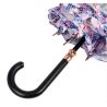 Parapluie luxe transparent cloche bord floral anglais