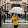 Parapluie cloche enfant transparent rigolo