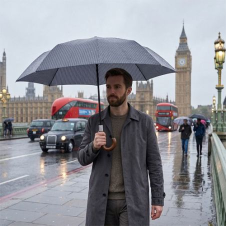 Parapluie pliant anglais pour homme