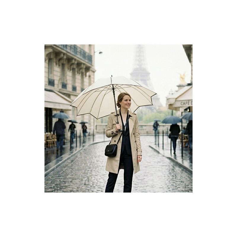 Parapluie Pierre Cardin Sunflowers blanc