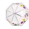 Parapluie cloche transparent fleurs