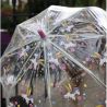 Parapluie transparent enfant motif licornes