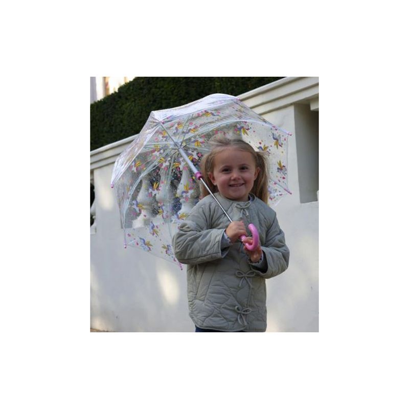 Parapluie transparent enfant motif licornes