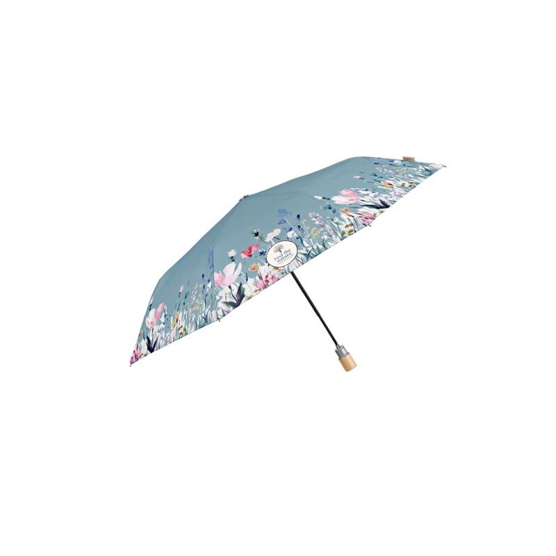 Parapluie pliant écologique fleurs de printemps