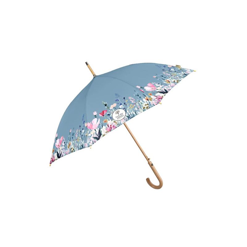 Parapluie canne écologique motif tulipes ouverture automatique