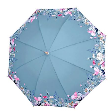 Parapluie canne écologique motif tulipes ouverture automatique