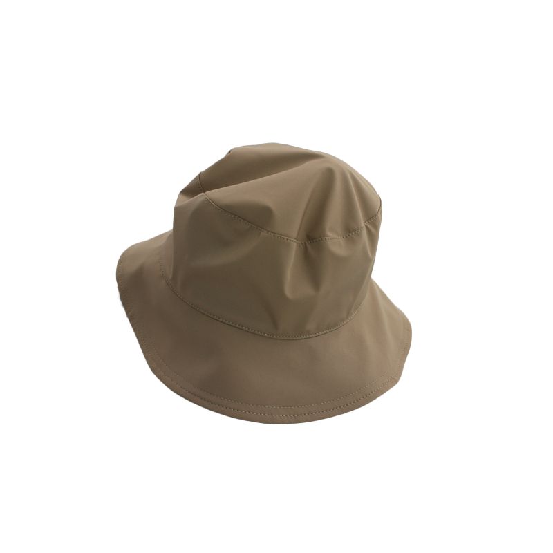 Chapeau de pluie beige revers bayadére