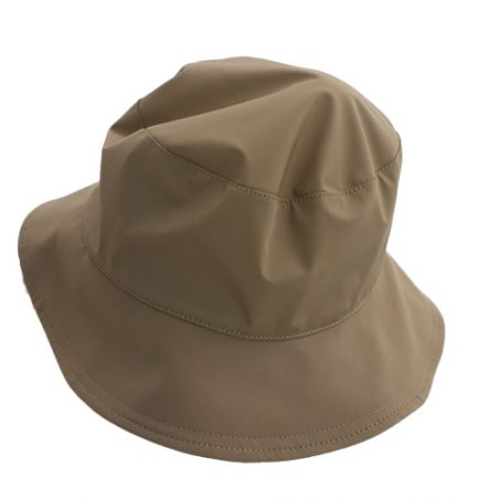 Chapeau de pluie beige revers bayadére
