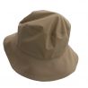 Chapeau de pluie beige revers bayadére