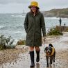 Chapeau de pluie jaune revers fleuri