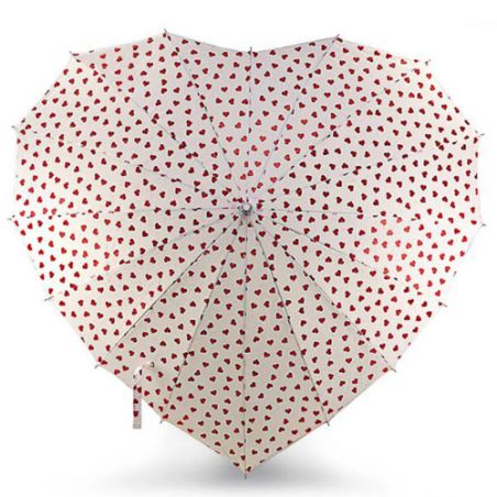 Parapluie en forme de cœur spécial amour