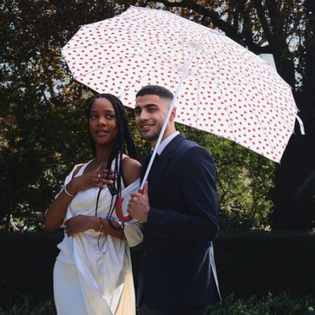 Parapluie en forme de cœur spécial amour