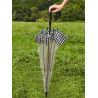 Parapluie cloche transparent anglais pied de poule