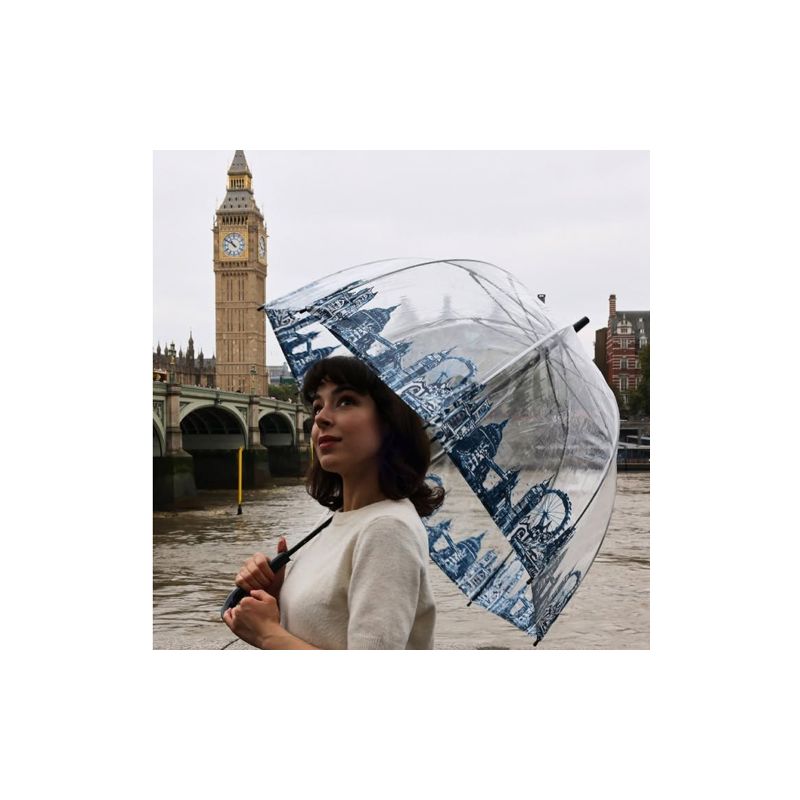 Parapluie transparent cloche London par Fulton