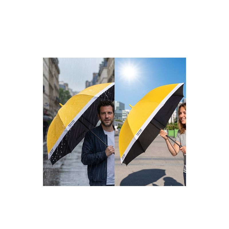 Parapluie golf jaune 012 Pantone