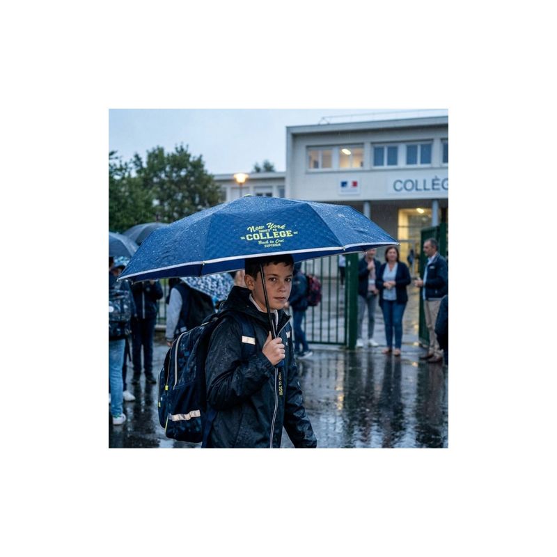 Parapluie pliantbleu New York college