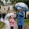 Parapluie cloche transparent oiseaux