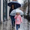 Parapluie cloche transparent licornes et nuages