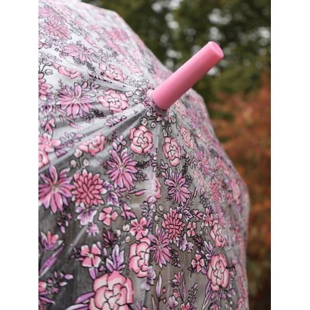 Parapluie transparent motif fleurs Fulton