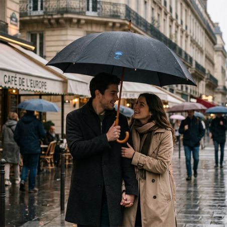 Parapluie canne 10 baleines le Parapluie Français