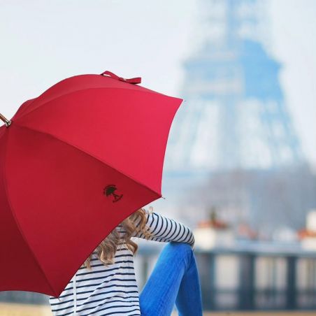 Parapluie canne rouge le Parapluie Français