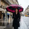 Parapluie Pierre Cardin rouge et noir