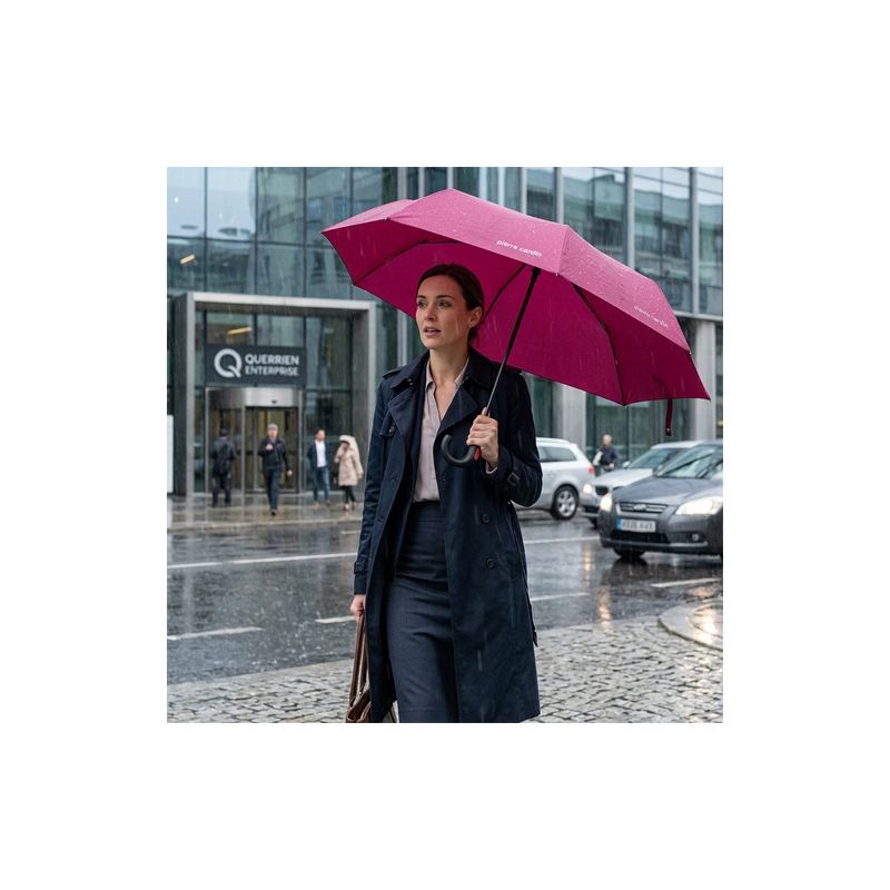 Parapluie Pierre Cardin long rouge
