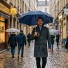Parapluie bleu marine 10 baleines pour homme
