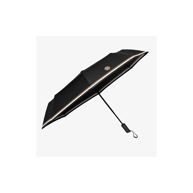 Parapluie pliant solide noir HUGO BOSS