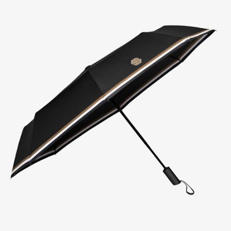 Parapluie pliant solide noir HUGO BOSS
