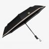 Parapluie pliant solide noir HUGO BOSS