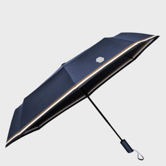 Parapluie pliant solide bleu marine HUGO BOSS