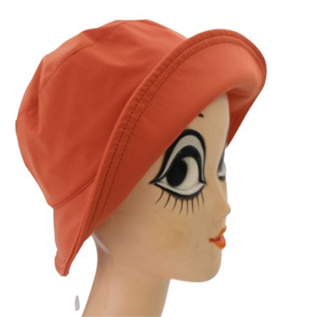 Chapeau de pluie terracotta pour femme
