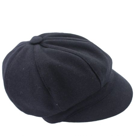 Casquette laine bleu marine femme