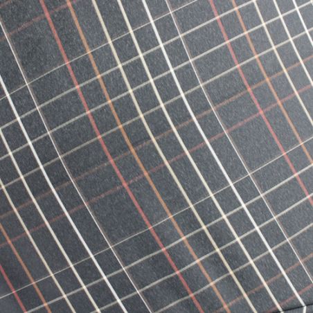 Parapluie canne écossais noir fabrication française