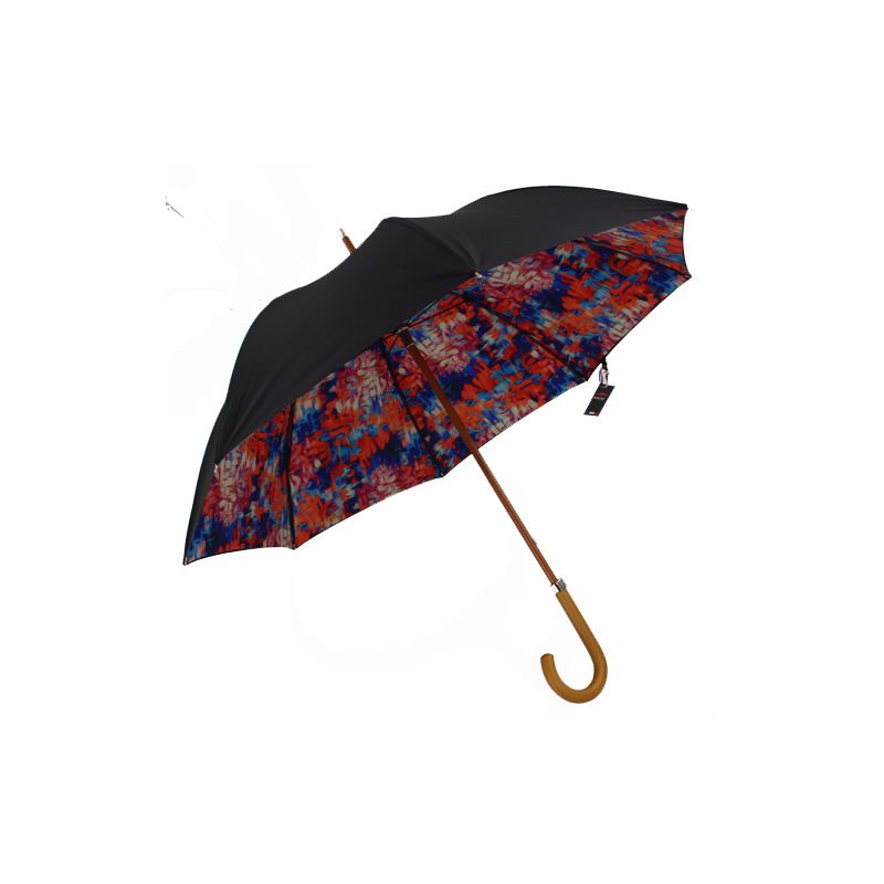 Parapluie canne double toile explosion couleurs