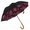 Parapluie canne double toile explosion couleurs